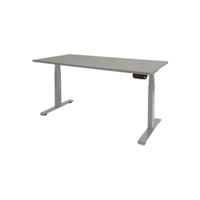 Schaffenburg Dextro Plus Verstelbaar Bureau. 180 x 90 cm. Lichtgrijs. Aluminium