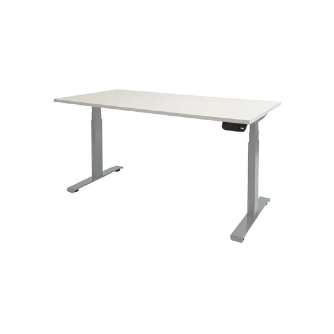 Schaffenburg Dextro Plus Verstelbaar Bureau. 180 x 90 cm. Wit. Aluminium