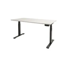 Schaffenburg Dextro Plus Verstelbaar Bureau. 180 x 90 cm. Wit. Zwart Schaffenburg Dextro Plus Verstelbaar Bureau. 180 x 90 cm. Wit. Zwart