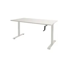 Schaffenburg Dextro Slinger Zit-Sta Bureau. 160 x 80 cm. Krijtwit Schaffenburg Dextro Slinger Zit-Sta Bureau. 160 x 80 cm. Krijtwit