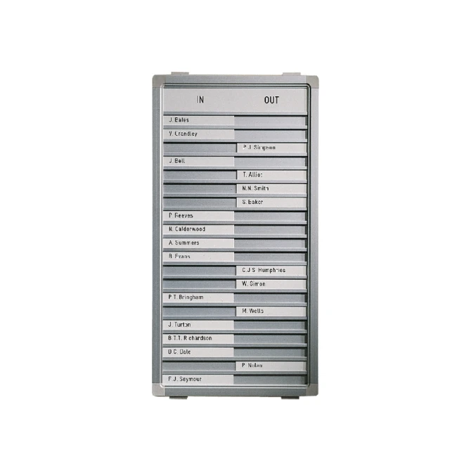 Aan-afwezigheidsbord Legamaster 540x260mm 20 namen