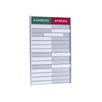 Aan- afwezigheidsbord voor 15 namen