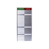 Aan- afwezigheidsbord voor 25 namen