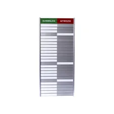 Aan- afwezigheidsbord voor 25 namen