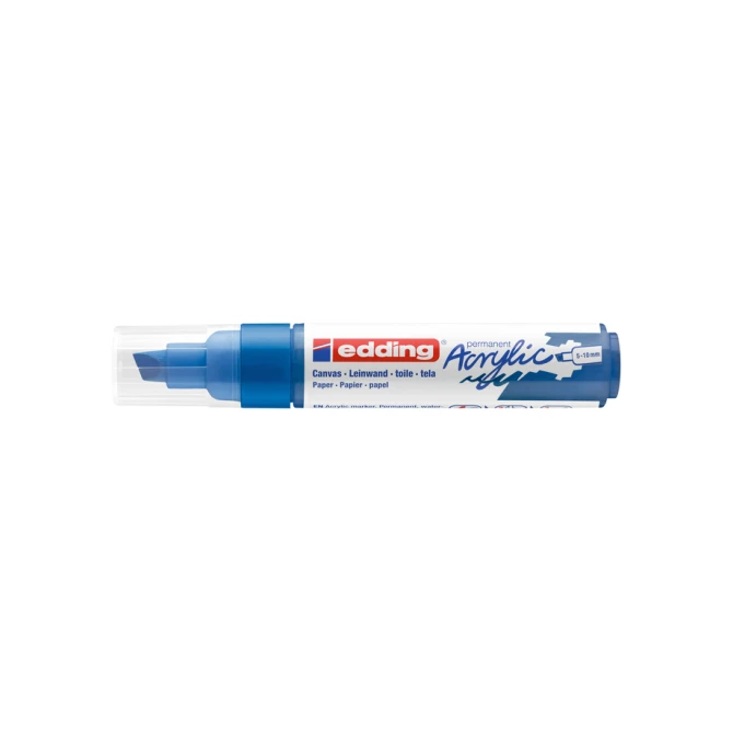 Acrylmarker edding e-5000 breed gentiaanblauw Acrylmarker edding e-5000 breed gentiaanblauw
