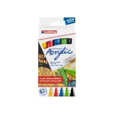 Acrylmarker edding e-5100 medium basis assorti set à 5 stuks