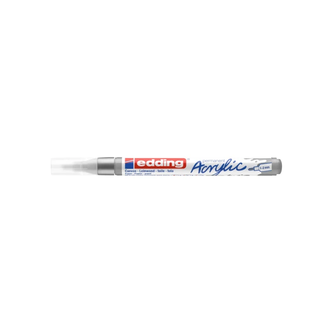Acrylmarker edding e-5300 fijn zilver