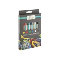 Acrylmarker Nassau duopunt set à 6 kleuren