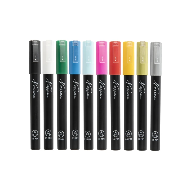 Acrylmarker Nassau set à 10 kleuren