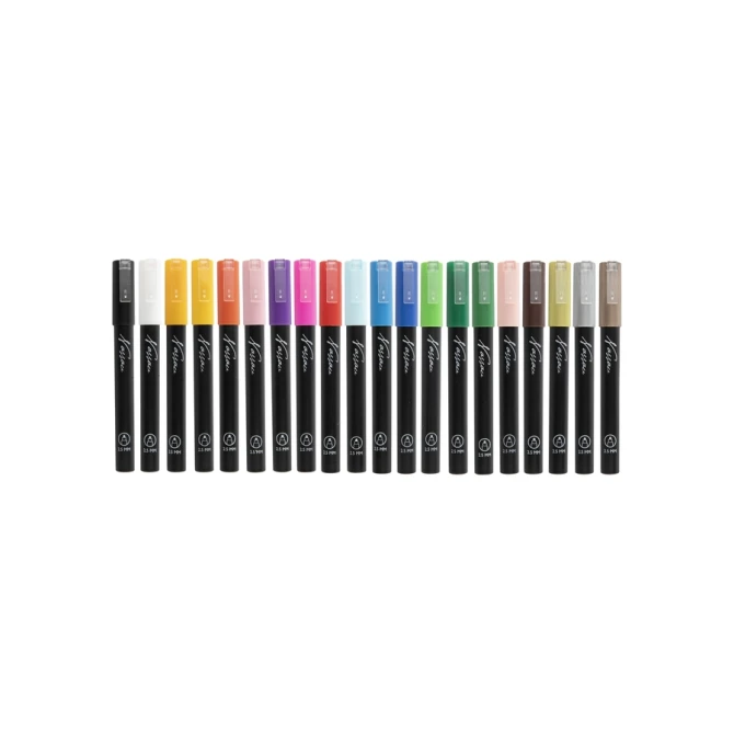 Acrylmarker Nassau set à 20 kleuren