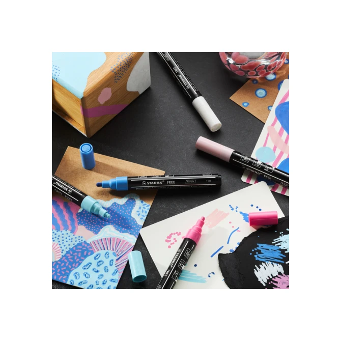 Acrylmarker STABILO  Free Acrylic T300 Urban assorti 5 stuks
