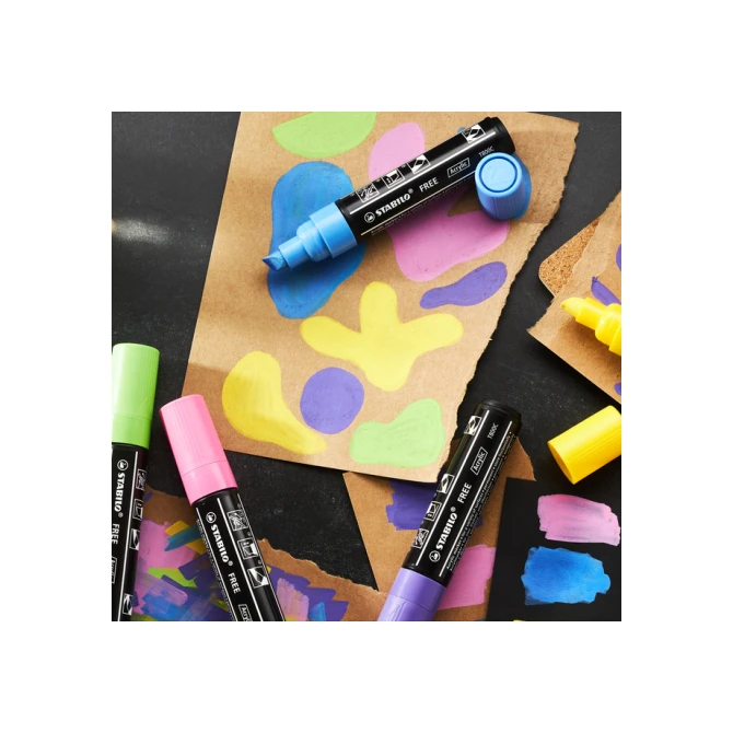 Acrylmarker STABILO  Free Acrylic T800C zwart