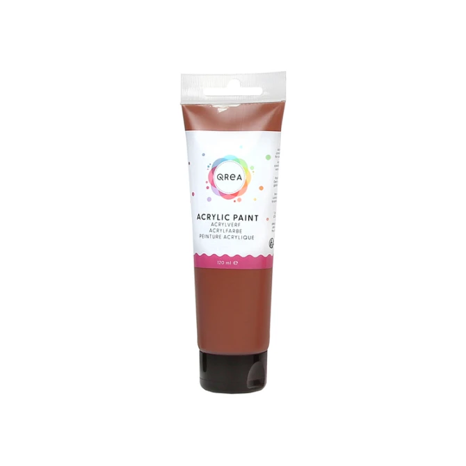 Acrylverf Qrea 120 ml burnt sienna
