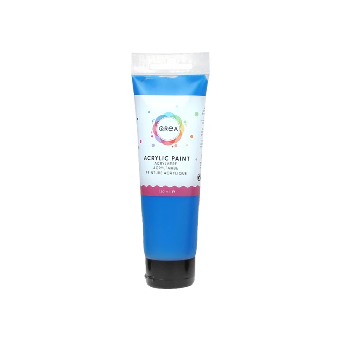 Acrylverf Qrea 120 ml primair blauw