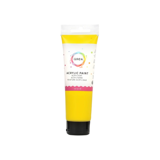 Acrylverf Qrea 120 ml primair geel