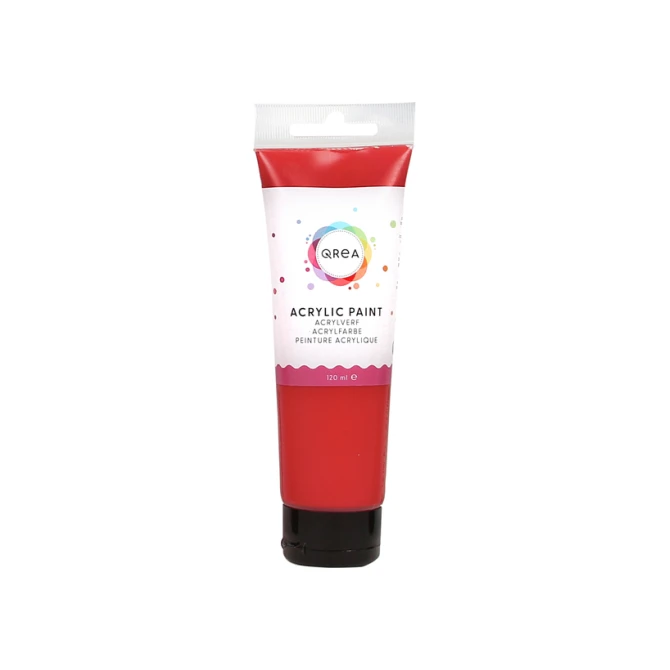Acrylverf Qrea 120 ml vermiljoen