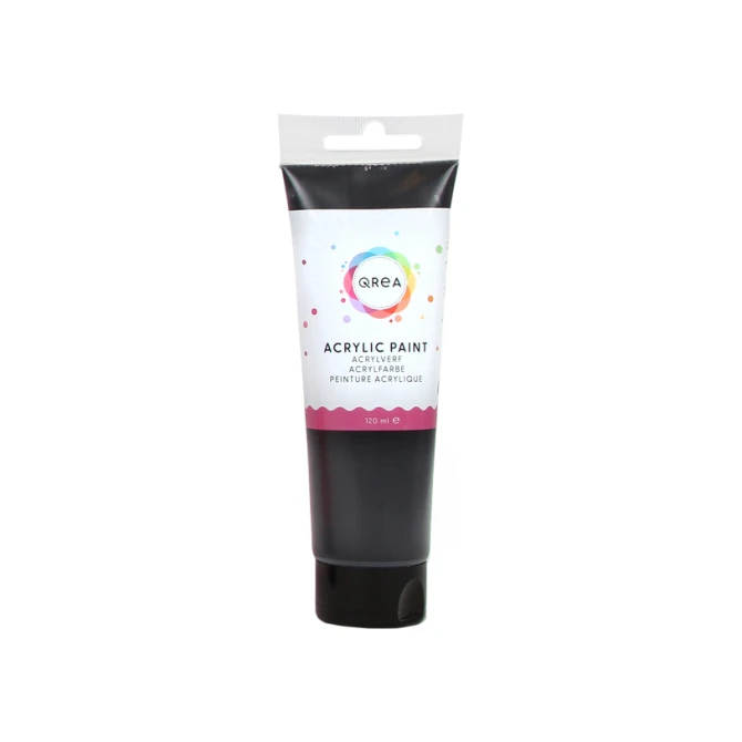 Acrylverf Qrea 120 ml zwart