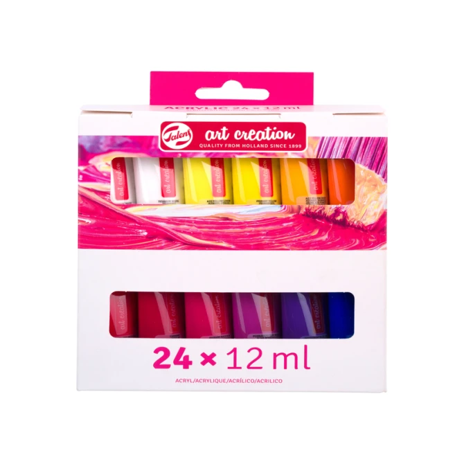 Acrylverf Talens Art Creation 12ml set à 24 kleuren