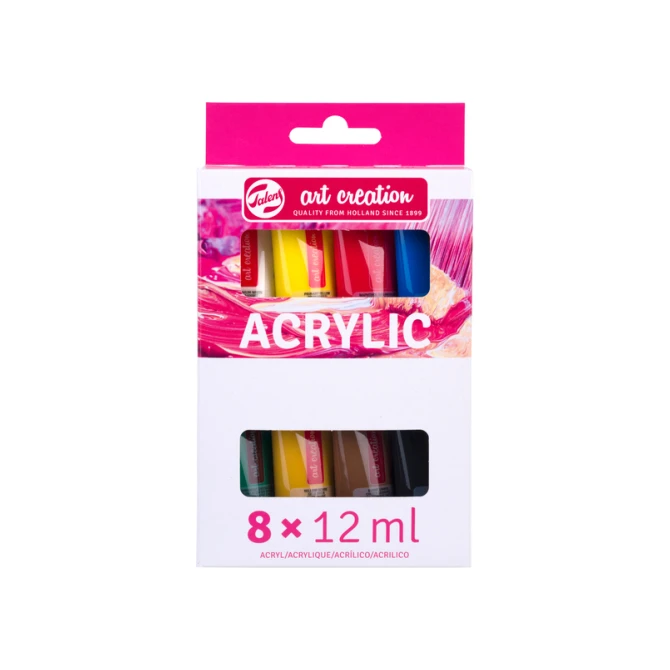 Acrylverf Talens Art Creation 12ml set à 8 kleuren