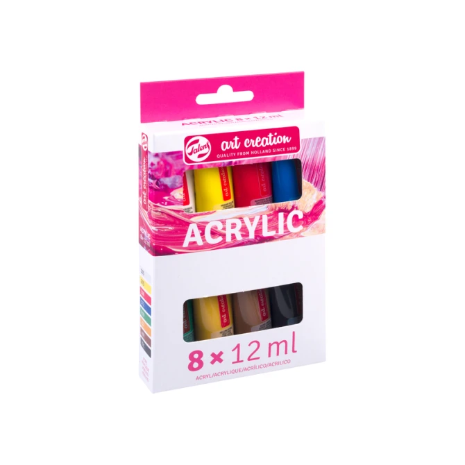 Acrylverf Talens Art Creation 12ml set à 8 kleuren