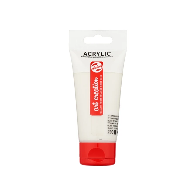 Acrylverf Talens Art Creation 290 titaanbuff donker tube à 75ml
