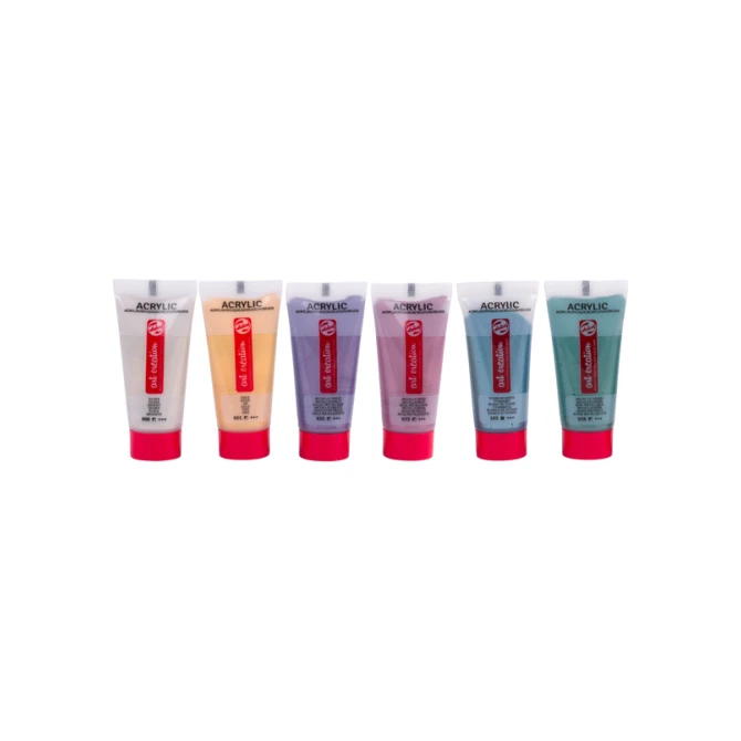 Acrylverf Talens Art Creation Metallic 12ml set à 6 kleuren