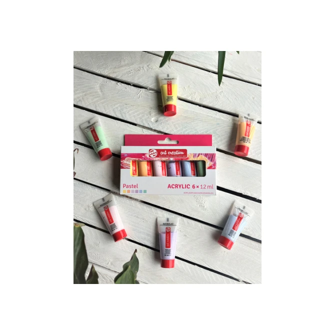 Acrylverf Talens Art Creation Pastel 12ml set à 6 kleuren