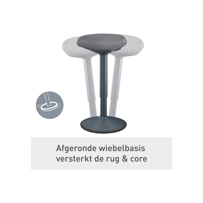 Actieve stakruk Leitz Ergo met comfortzitting