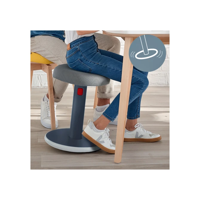 Actieve zit-sta kruk Leitz Ergo Cosy grijs