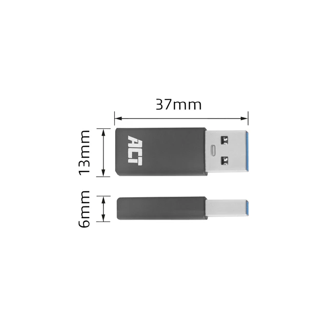 Adapter ACT USB-A naar USB-C USB 3.2 Gen.1