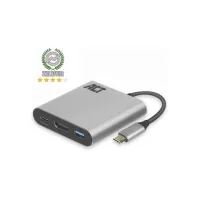 Adapter ACT USB-C multiport voor 1 HDMI monitor