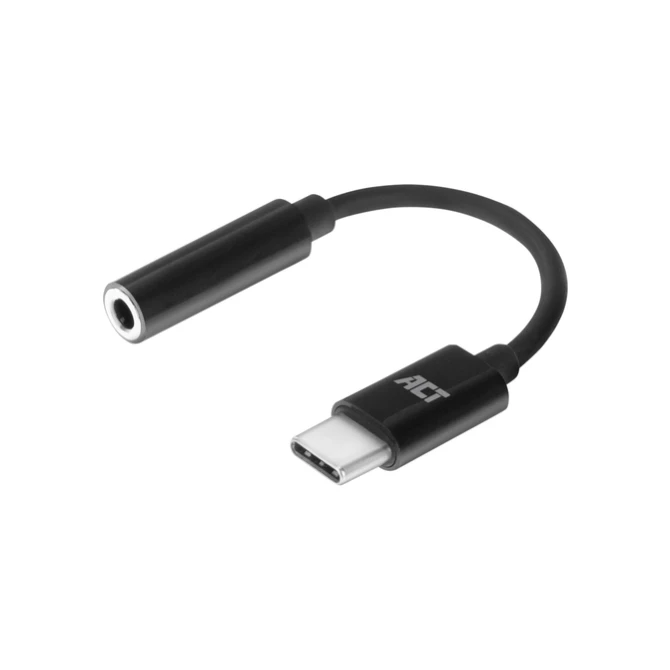 Adapter ACT USB-C naar 3.5mm audio jack 0.1 meter