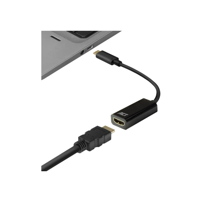 Adapter ACT USB-C naar HDMI 4K 30Hz 0.15 meter
