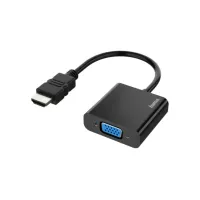 Adapter Hama HDMI-VGA zwart