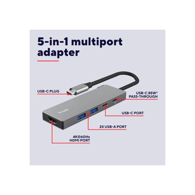 Adapter Trust Dalyx 5-in-1