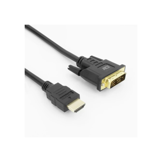 Adapterkabel ACT HDMI-A male naar DVI-D male 1 meter