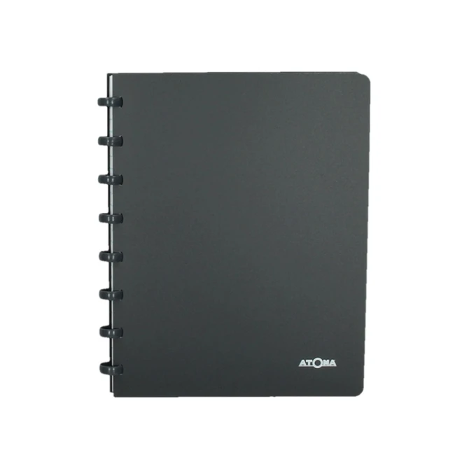 Adresboek Atoma A5 lijn 54vel 90gr PP assorti
