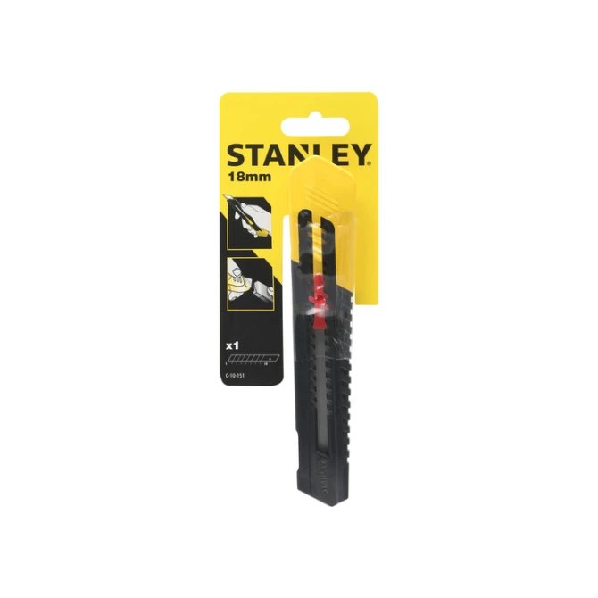 Afbreekmes Stanley SM 18mm antichoc blister à 1 stuk