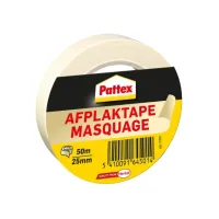 Afplaktape Pattex 25mmx50m creme