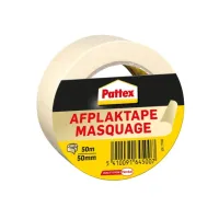 Afplaktape Pattex 50mmx50m creme