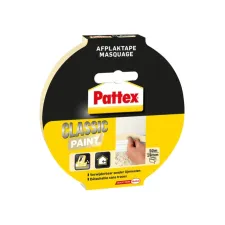 Afplaktape Pattex Classic 19mmx50m creme Afplaktape Pattex Classic 19mmx50m creme