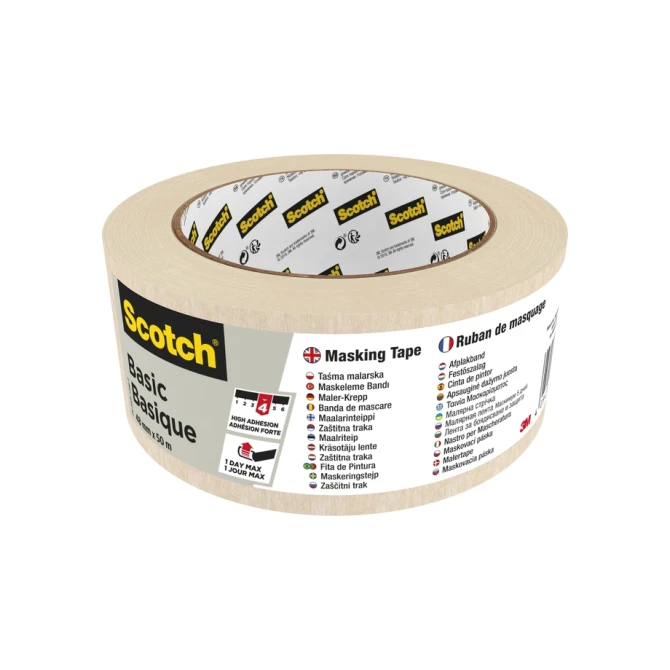 Afplaktape Scotch Basic 48mmx50m beige