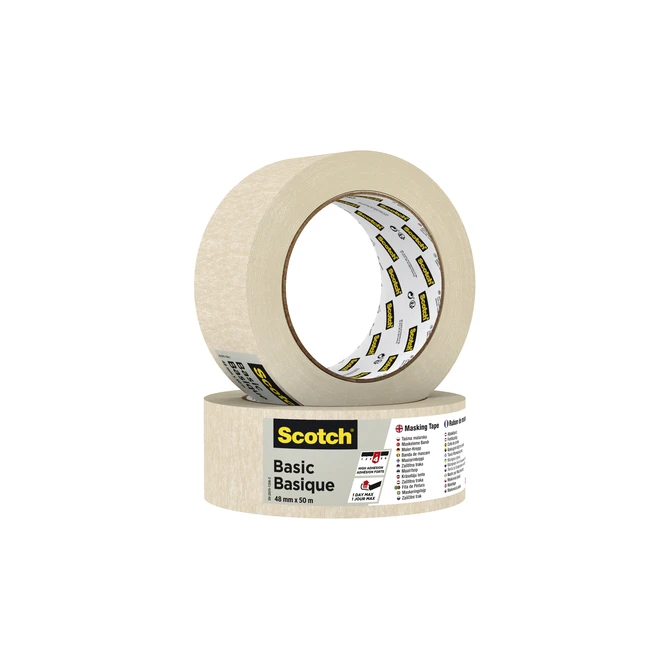 Afplaktape Scotch Basic 48mmx50m beige