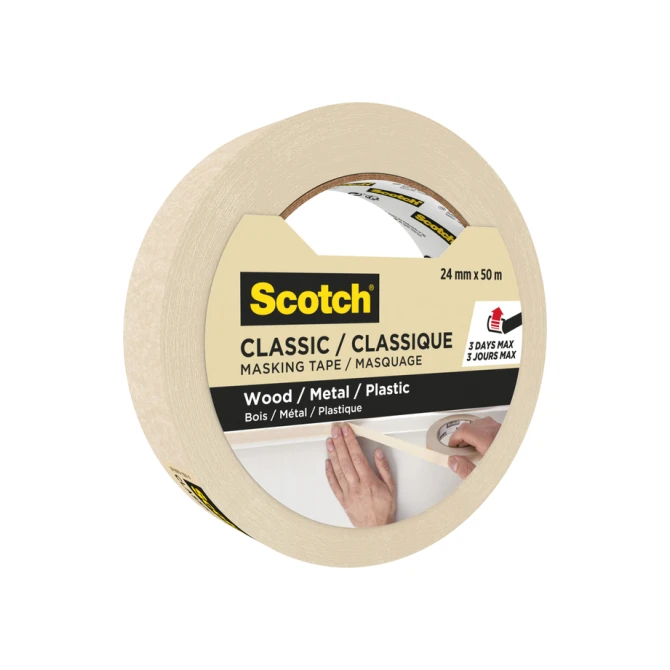 Afplaktape Scotch Classic 24mmx50m beige