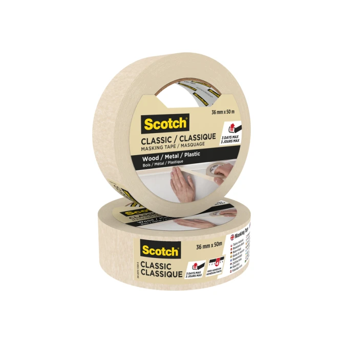 Afplaktape Scotch Classic 36mmx50m beige