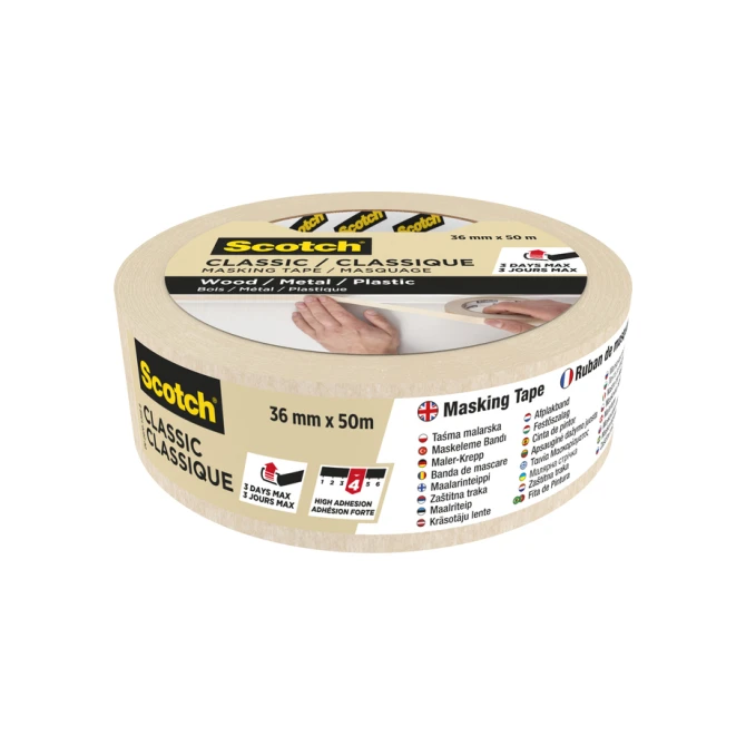 Afplaktape Scotch Classic 36mmx50m beige