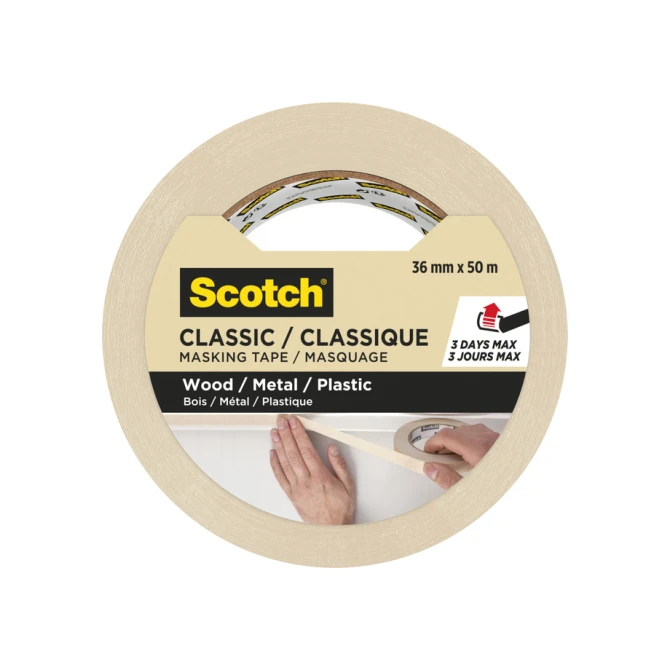 Afplaktape Scotch Classic 36mmx50m beige