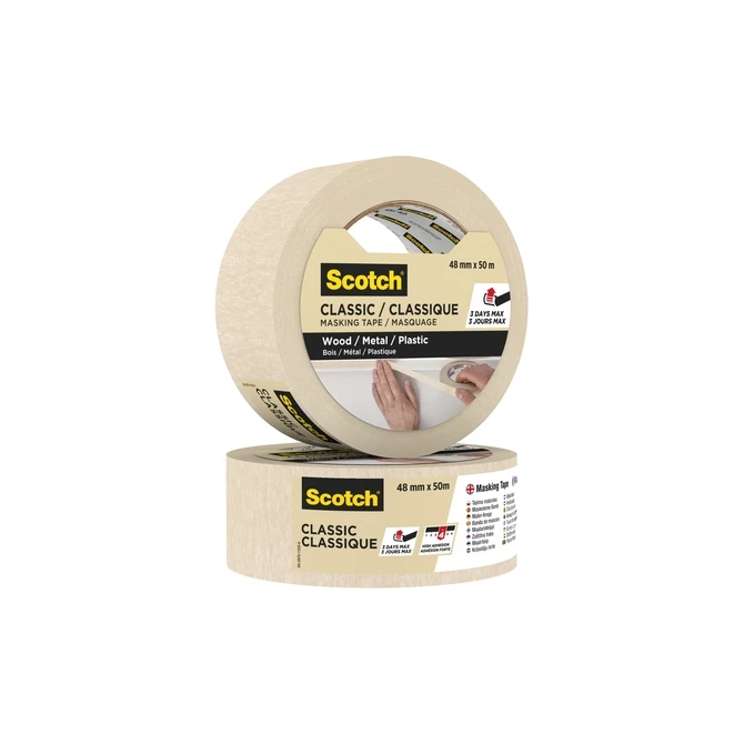 Afplaktape Scotch Classic 48mmx50m beige