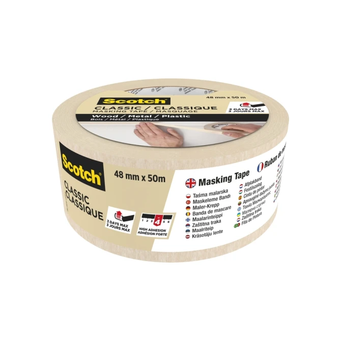 Afplaktape Scotch Classic 48mmx50m beige