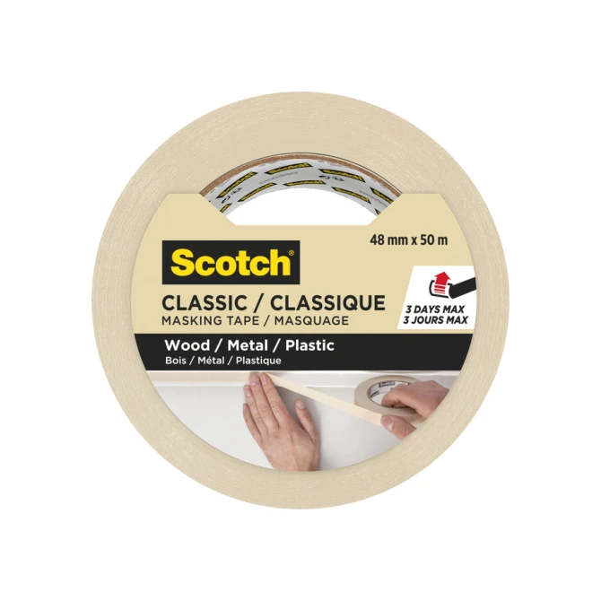 Afplaktape Scotch Classic 48mmx50m beige